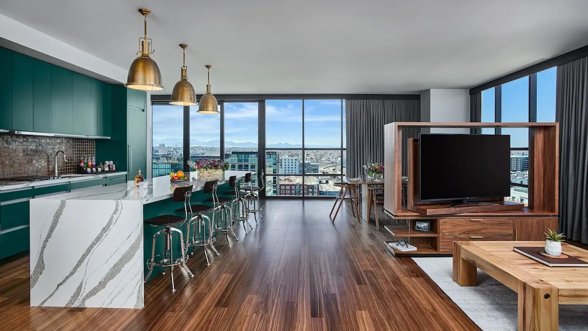 Kitchen at The Rally Hotel at McGregor Square in Denver