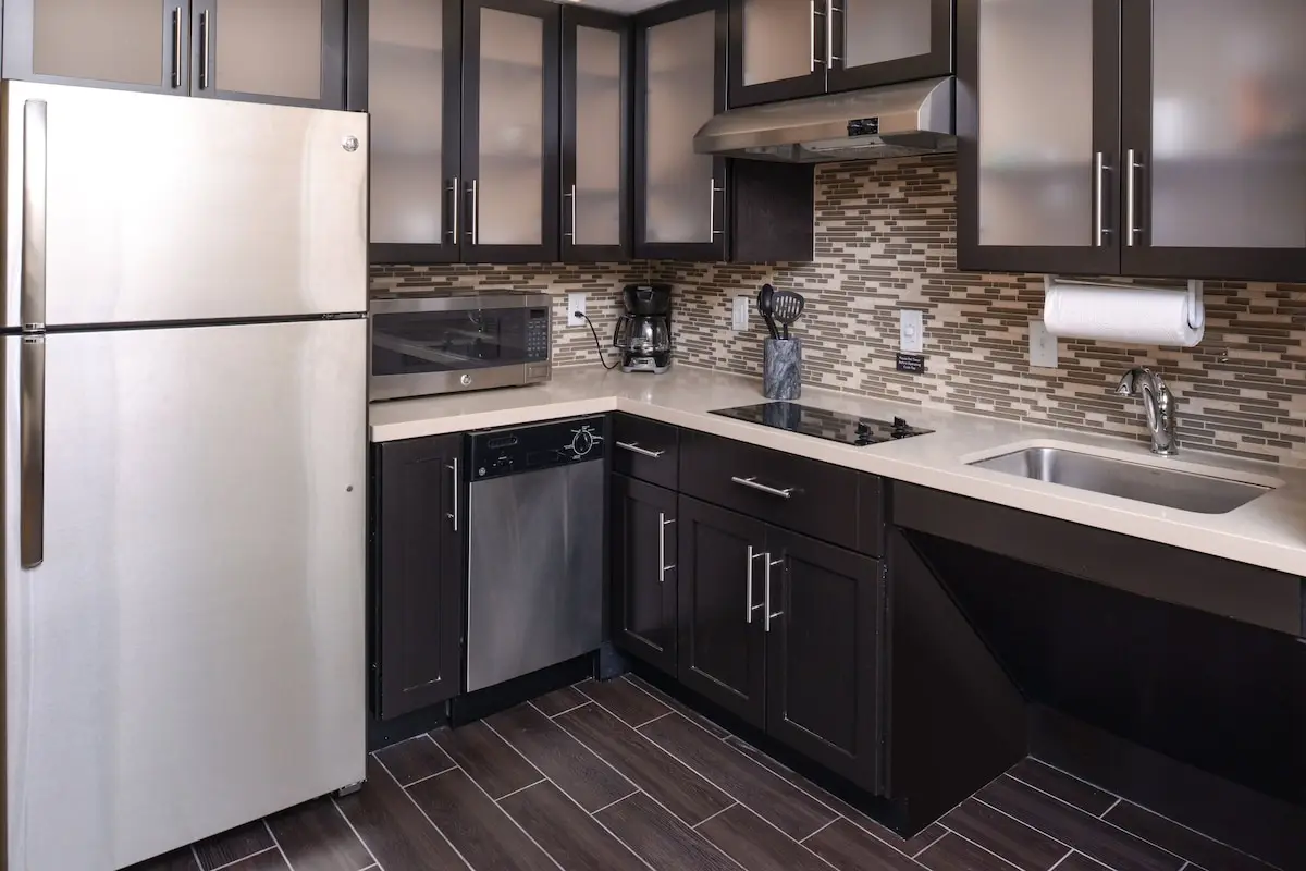 Kitchen at Staybridge Suites Merrillville by IHG in Merrillville